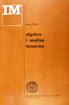 Algebra i analiza tensorów