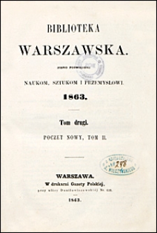 Biblioteka Warszawska 1863 t. 2