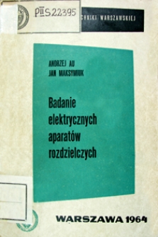Badanie elektrycznych aparatów rozdzielczych