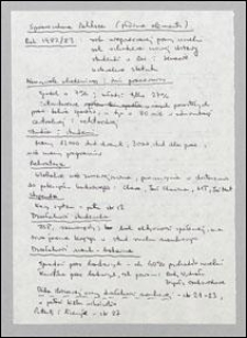 Notatki odręczne do sprawozdania Rektora z działalności Politechniki Warszawskiej w roku akad. 1982/83