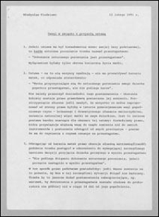 Uwagi w związku z przyszłą ustawą, z dnia 12 lutego 1991 r.