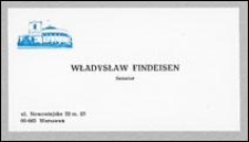 Wizytówka senatora Władysława Findeisena