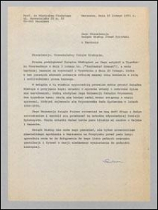 List prof. Władysława Findeisena do ks. Biskupa Józefa Życińskiego, z dnia 25 lutego 1991 roku