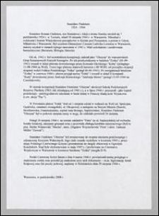 Biogram Stanisława Findeisena &bdquo;Olszyny&rdquo; (1924-1944)