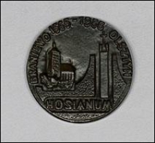 Medal „Braniewo 1565-1986 Olsztyn. Hosianum” z wizerunkiem biskupa Stanisława Hozjusza
