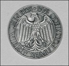 Medal wykonany w Pięćsetlecie ukształtowania się Sejmu Polskiego 1493-1993