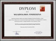 Dyplom od Społecznego Komitetu Opieki nad Grobami Poległych Żołnierzy Batalionu „Zośka” w 30-tą rocznicę powstania Społecznego Komitetu