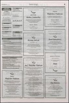 Nekrologi po śmierci prof. Władysława Findeisena: kondolencje od Rektora, Senatu i Społeczności Akademickiej Szkoły Głównej Gospodarstwa Wiejskiego w Warszawie, Dziekana i Rady Wydziału Elektroniki i Technik Informacyjnych PW, Społecznego Komitetu Opieki nad Grobami Poległych Żołnierzy Batalionów „Zośka” i „Parasol”