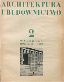 Architektura i Budownictwo 1937 nr 2