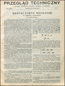 Przegląd Techniczny 1908 nr 7