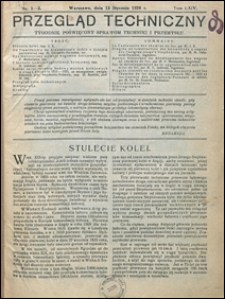 Przegląd Techniczny 1926 nr 1-2