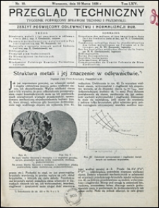 Przegląd Techniczny 1926 nr 10