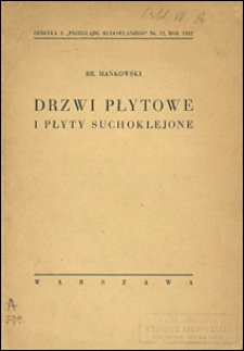 Drzwi płytowe i płyty suchoklejone