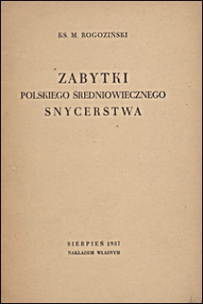 Zabytki polskiego średniowiecznego snycerstwa : sierpień 1937