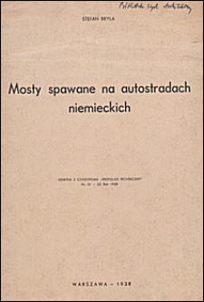 Mosty spawane na autostradach niemieckich