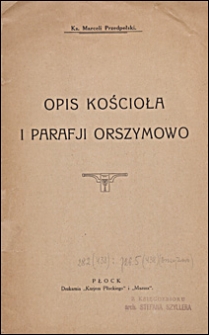 Opis kościoła i parafii Orszymowo