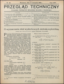 Przegląd Techniczny 1926 nr 46
