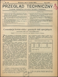 Przegląd Techniczny 1926 nr 49