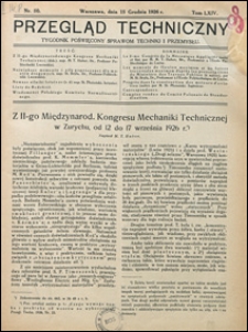 Przegląd Techniczny 1926 nr 50