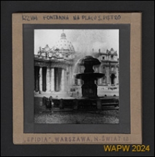 Fontanna Berniniego na Placu świętego Piotra, Watykan, Włochy