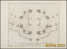 Plan du portail de la principale entree de l'orangerie royale : A. Ou l'on entre dans les Galleries