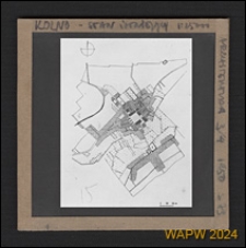 Plan og&oacute;lny zagospodarowania przestrzennego miasta, stan istniejący na rok 1949, Kolno