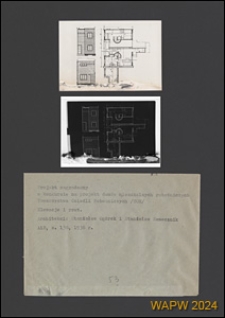 Projekt domów mieszkalnych robotniczych Towarzystwa Osiedli Robotniczych (TOR) w Warszawie - Konkurs SARP nr 60 : praca nr 34a, nagrodzona. Zdj. 1, Elewacje i rzut