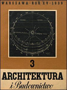 Architektura i Budownictwo 1939 nr 3