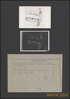 Projekt domu mieszkalnego Państwowego Banku Rolnego przy zbiegu ulic Kruczej, Piusa XI i Mokotowskiej w Warszawie - Konkurs SARP nr 112 : praca nagrodzona. Zdj. 3, Rzut typowego piętra (od III do VII), rzut II piętra