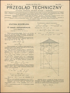 Przegląd Techniczny 1919 nr 25-28