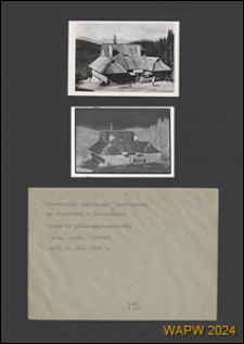 Harcerskie schronisko turystyczne na Kostrzycy w Czarnohorze, widok od p&oacute;łnocnego wschodu