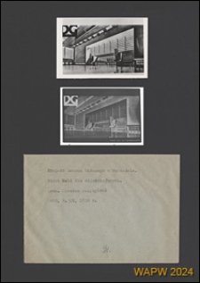 Projekt Dworca Gł&oacute;wnego w Warszawie, widok hali dla odjeżdżających