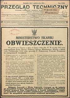 Przegląd Techniczny 1920 nr 40