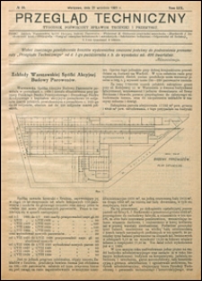 Przegląd Techniczny 1921 nr 38