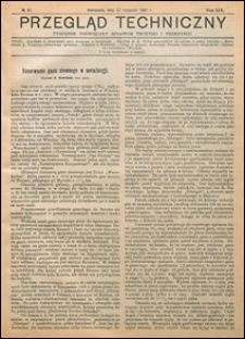 Przegląd Techniczny 1921 nr 47