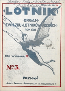 Lotnik 1926 nr 3