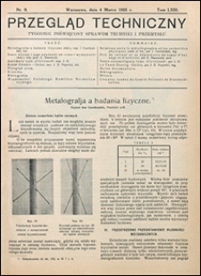 Przegląd Techniczny 1925 nr 9