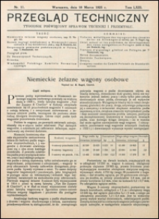 Przegląd Techniczny 1925 nr 11