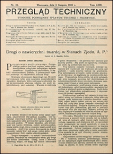 Przegląd Techniczny 1925 nr 31