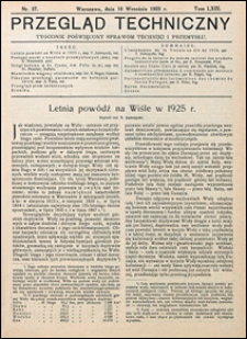 Przegląd Techniczny 1925 nr 37
