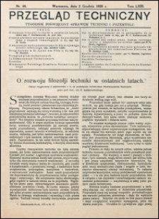 Przegląd Techniczny 1925 nr 48