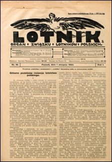 Lotnik 1924 nr 10