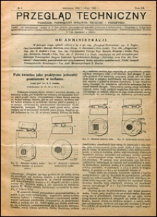 Przegląd Techniczny 1922 nr 5