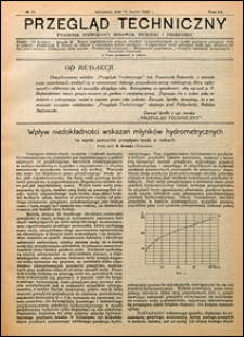 Przegląd Techniczny 1922 nr 11