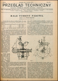 Przegląd Techniczny 1922 nr 36