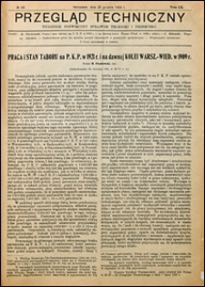 Przegląd Techniczny 1922 nr 52