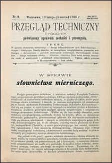Przegląd Techniczny 1900 nr 9