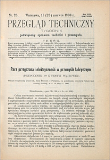 Przegląd Techniczny 1900 nr 25