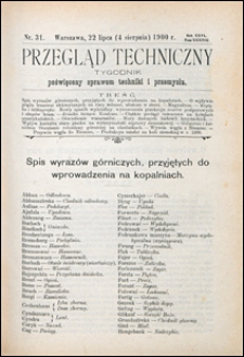 Przegląd Techniczny 1900 nr 31