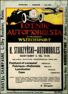 Lotnik i Automobilista 1913 nr 12